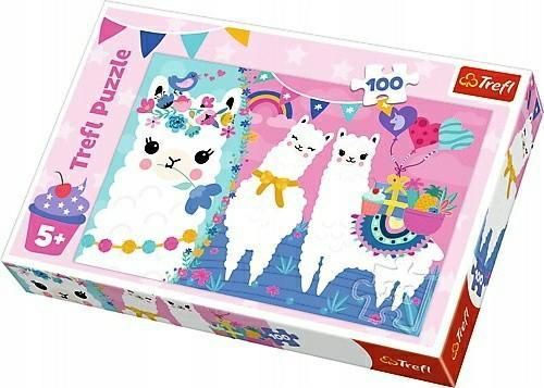 PUZZLE 100 ELEMENTÓW WESOŁE LAMY TREFL 16363 na Arena.pl