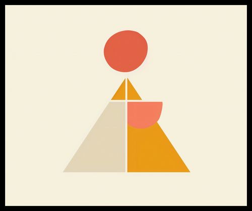 Plakat 60x50cm Piramida Równowagi na Arena.pl