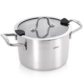 Garnek stalowy z pokrywką VENICE 18 cm, 2,3 l