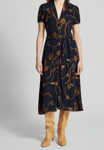 Lauren Ralph Lauren Sukienka midi z wiązanym paskiem model RALGIS 54 na Arena.pl