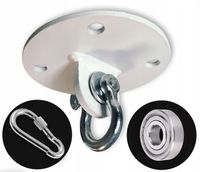 Uchwyt sufitowy z ŁOŻYSKIEM hak do huśtawki FOTELA WISZACEGO BIAŁY MAT