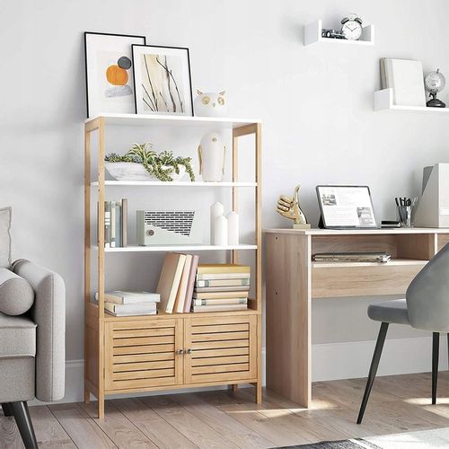 Szafka stojąca naturalna regał półki do łazienki na Arena.pl