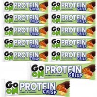 Pakiet Baton proteinowy GO ON Crisp Orzech-Karmel 12x50 g Sante