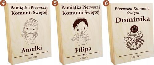BIBLIA NA KOMUNIĘ PAMIĄTKA PIERWSZEKJ KOMUNII Z GRAWEREM PIĘKNY PREZENT na Arena.pl