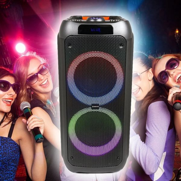 GŁOŚNIK PRZENOŚNY BLUETOOTH KARAOKE MANTA MIKROFON zdjęcie 9