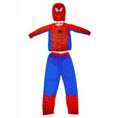 Aga4Kids Strój Dziecięcy Spiderman Rozmiar L 120-130 cm