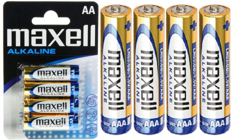 4x Baterie AA 1,5V Alkaline MAXELL LR6 zdjęcie 1