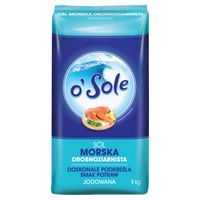 o'Sole Sól morska drobnoziarnista jodowana 1 kg