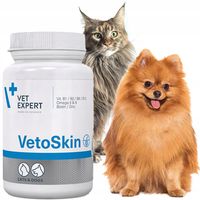 VET EXPERT VETOSKIN - preparat na skórę i sierść dla psów i kotów 90szt