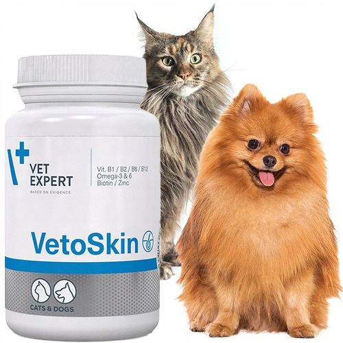 VET EXPERT VETOSKIN - preparat na skórę i sierść dla psów i kotów 90szt na Arena.pl