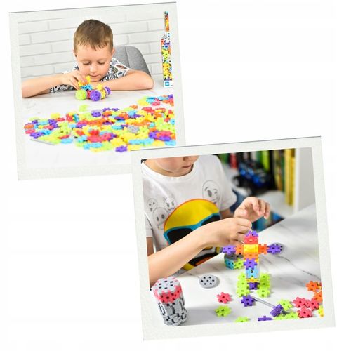 KLOCKI KONSTRUKCYJNE WAFLE MELI Basic Constructor 400 EL MINI GOFRY PUZZLE na Arena.pl