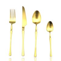 Zestaw Sztućców - NEW DESIGN - 24 Szt - Okazja! Złoty 24 Szt