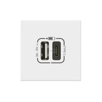 MOSAIC - Gniazdo USB typ A + typ C z szybkozłączem - Białe Legrand 077570L