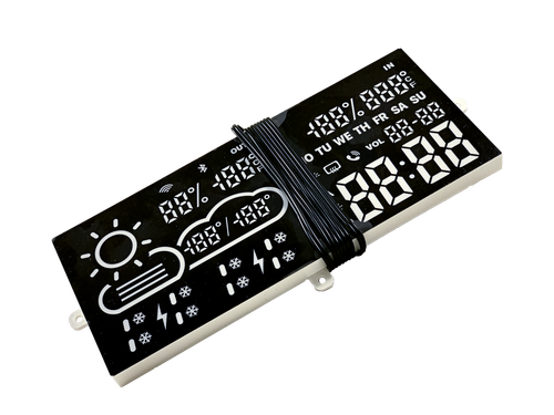 Weather station WiFi 2.4GHz, black, slim, TUYA, remote temp. sensor na Arena.pl