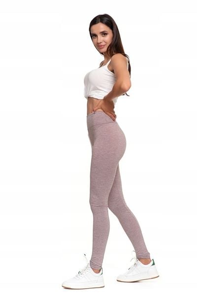 Moraj Legginsy z Wysokim Stanem 1000-018 Beż L/XL zdjęcie 8