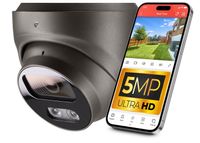 Kamera IP do Monitoringu PoE 5MPx 2.8mm + AUDIO, IP67 Kopułowa SZARA