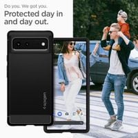 spigen rugged armor google pixel 6 matte black