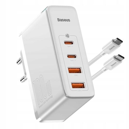 Ladowarka Baseus GaN2 Pro Quick Charger 2C+2U 100W EU White na Arena.pl