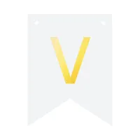 Baner DIY 16 cm - literka V