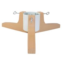 Stojak na choinkę H5108W – metalowy biały stojak z pojemnikiem na wodę do 2,2 m