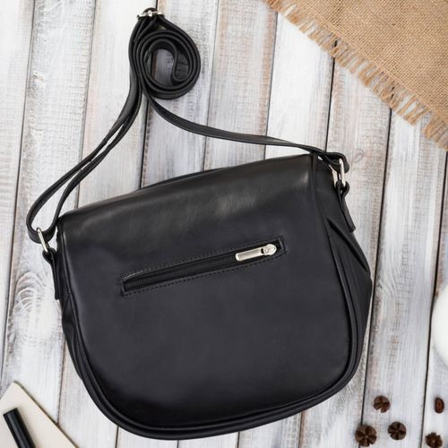 torebka damska skórzana typu crossbody czarna pojemna abruzzo abr-31 na Arena.pl