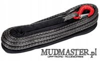 Lina syntetyczna DYNEEMA 12mm 14t wyciągarka 28 metrów 4x4 BullWinch