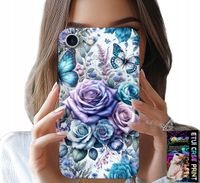 ETUI DO IPHONE 16e - KWIECISTE WZORY RÓŻEKWIATKI CASE + SZKŁO