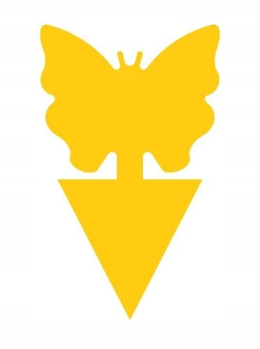 12x ŻÓŁTY LEP DO DONICZEK MOTYL na ziemiórki mszyce muszki owocówki owady na Arena.pl