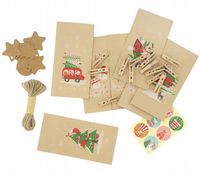 KALENDARZ ADWENTOWY DLA CHŁOPCA DIY WORECZKI WISZĄCY ŚWIĘTA ZESTAW 24 DNI