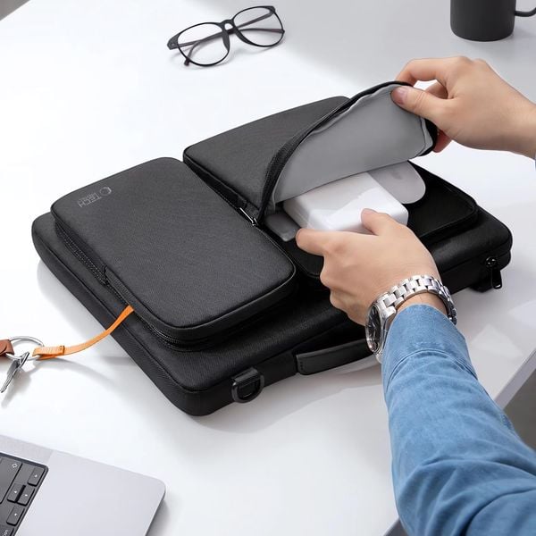 TECH-PROTECT DEFENDER BAG LAPTOP 15-16 BLACK zdjęcie 9