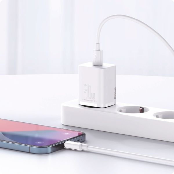 Ładowarka sieciowa Baseus do Apple ipone X 11 12 13 kabel Lightning USB-C zdjęcie 8