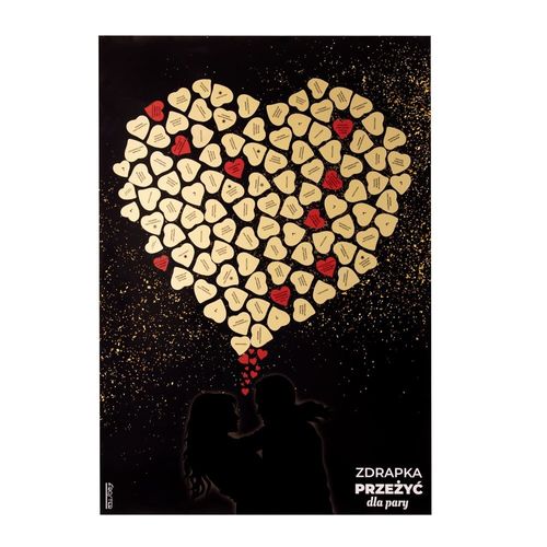 Zdrapka Przeżyć dla Pary plakat bucket list mapa na Arena.pl