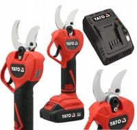YATO SEKATOR BEZSZCZOTKOWY 18V 40MM DO OGRODU Z BATERIĄ 2AH I ŁADOWARKĄ