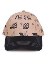 Czapka z daszkiem bejsbolówka chłopięca pojazdy  beżowa 46-50 YOCLUB