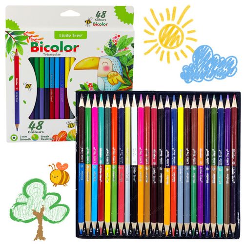 KOLOROWY ZESTAW KREDEK DWUSTRONNE na Arena.pl