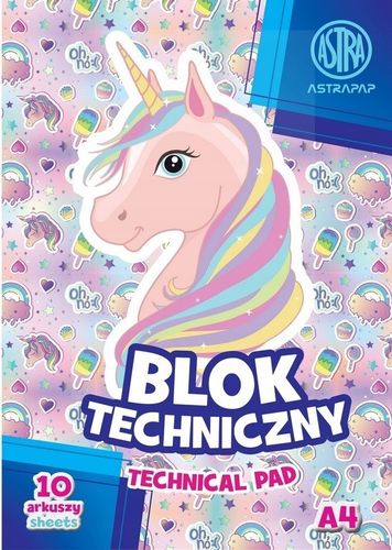 blok techniczny biały astrapap a4/10k "pixelam na Arena.pl