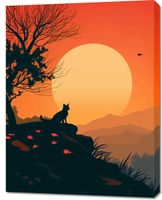 Obraz 70x90cm Kocie Wzgórze