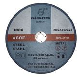 TARCZA DO CIĘCIA METALU 230 mm 2,0 mm 22,23mm