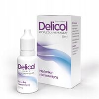 Delicol krople dla niemowląt na kolkę wzdęcia, ból brzucha 15 ml