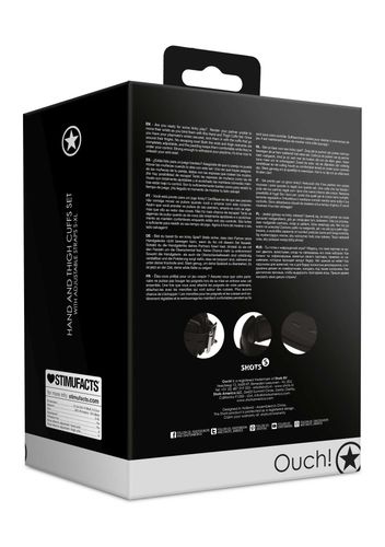 hand and thigh cuffs set   black na Arena.pl