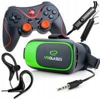 GOGLE OKULARY 3D VR 360 DO TELEFONU Z KONTROLEREM BLUETOOTH ZESTAW DO GIER