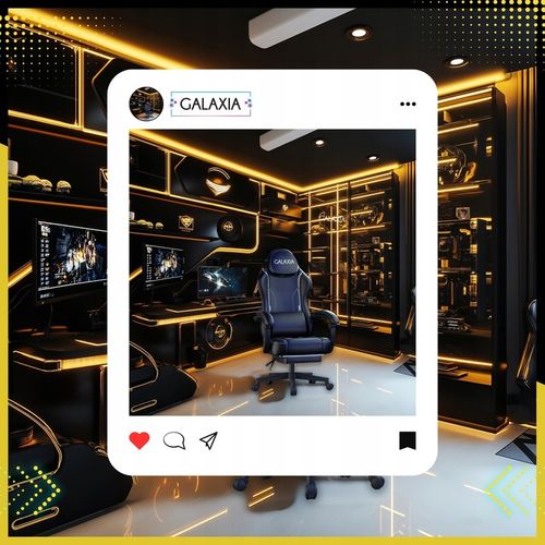 FOTEL GAMINGOWY BIUROWY Obrotowy Kubełkowy Krzesło Gamingowe Z Podnóżkiem na Arena.pl