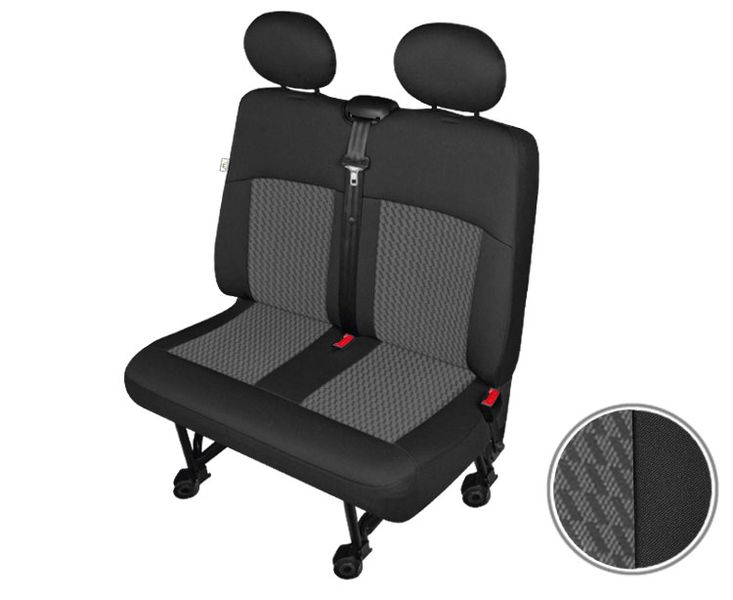 Welurowe pokrowce 3 osoby Renault Master 2003-2010 zdjęcie 4