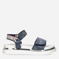 Tommy Hilfiger sandałki dziecięce skóra ekologiczna niebieski rozmiar 31