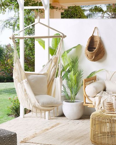 Fotel wiszący hamak boho huśtawka beżowy na Arena.pl