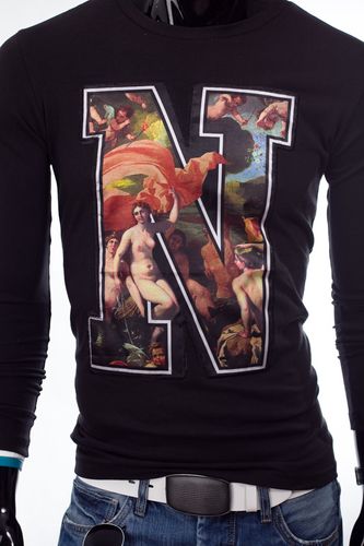 Longsleeve Męski 7338 Czarny M na Arena.pl