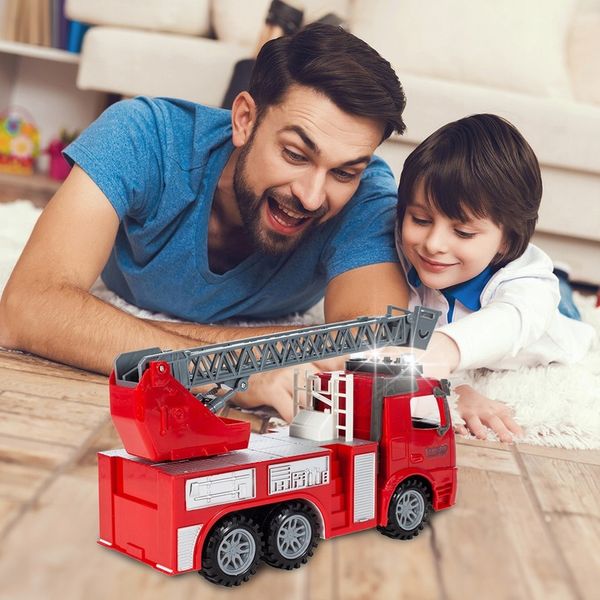 STRAŻ POŻARNA WÓZ STRAŻACKI Z DRABINĄ AUTO SAMOCHÓD INTERAKTYWNY DŹWIĘK zdjęcie 3