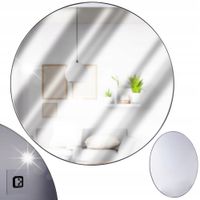 Lustro KOŁO ścienne okrągłe w złotej ramie na ścianę duże złote LOFT 55 cm