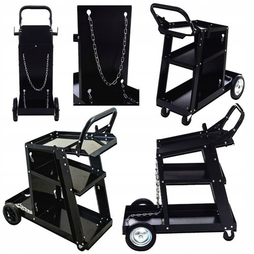 WÓZEK. SPAWALNICZY. DO SPAWAREK z półką na butle METALOWE KÓŁKA POD MIGOMAT na Arena.pl