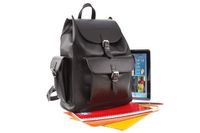 Ogromny plecak skórzany KEMER VOOC Vintage P40 Czarny